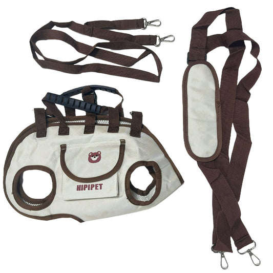 Set Of 3 Outdoor Traction Backpacks For Dog